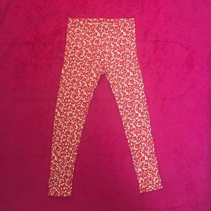 Girls floral leggings